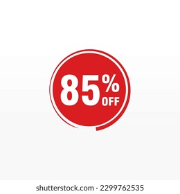 85 discount, Sales Vector badges for Labels, , Stickers, Banners, Tags, Web Stickers, New offer. Discount origami sign banner 