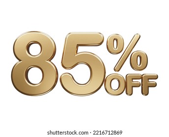 85% off text effect illustration 
