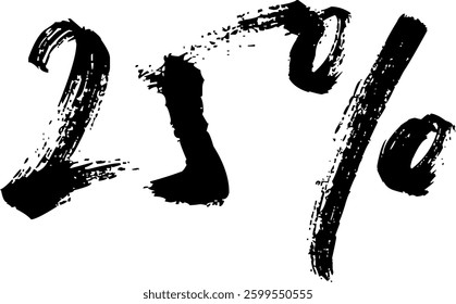 85 Percent Discount Offer Number Typography Style A1290