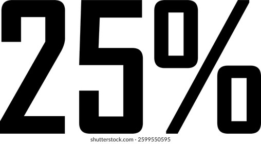 85 Percent Discount Offer Number Typography Style A1271