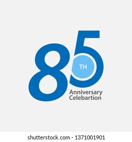 85 th Anniversary Celebration Vector Template Design Illustration
