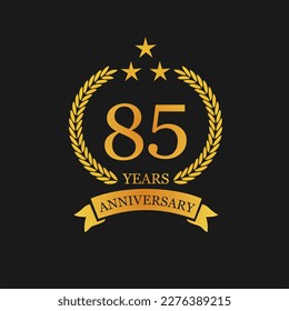 Ilustración del logotipo del 85° aniversario. adecuado para usted