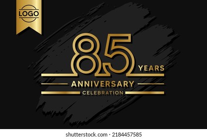 85 year anniversary celebration design template. vector template illustration