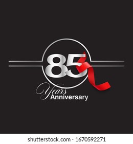 85 Year Anniversary celebration Vector Template Design Illustration