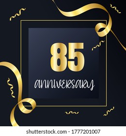 85 year anniversary celebration, vector design for celebrations, invitation cards and greeting cards