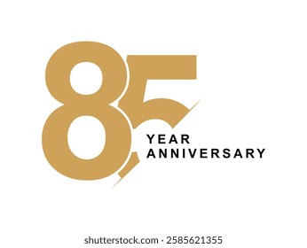 85 year anniversary symbol vector design illustration 