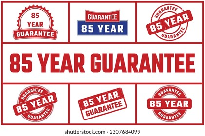85 Year Guarantee Rubber Stamp Set