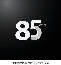 85 Years Anniversary Celebration Vector Template Design Illustration