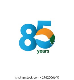 85 Years Anniversary Celebration Vector Template Design Illustration