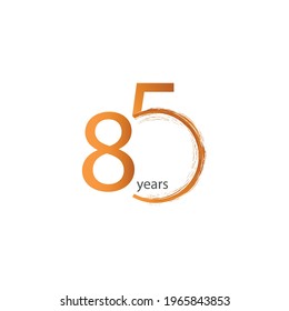 85 Years Anniversary Celebration Vector Template Design Illustration