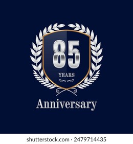 85 years anniversary celebration vector template design illustration