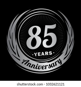 85 years anniversary. Anniversary logo design. 85 years logo.
