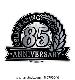 85 years anniversary logo template. Vector and illustration.