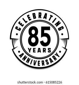 85 years anniversary logo template. Vector and illustration.