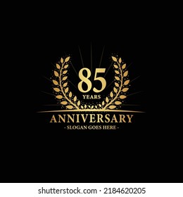 85 years anniversary logo. Vector and illustration.