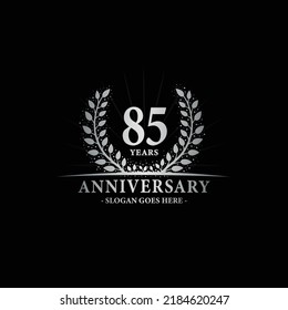 Logo del 85 años. Vector e ilustración.