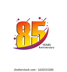 85 Years Anniversary Template Design