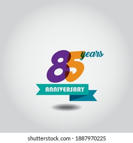 85 years anniversary vector concept template design