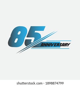 85 Jahre Jubiläum Vektordesign-Vorlage