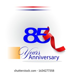 85 Years Anniversary Vector Template Design Illustration