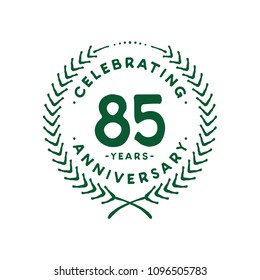 85 years design template. 85th vector and illustration.