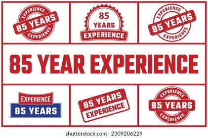 85 Years Experience Rubber Stamp Set