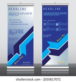 850:2000 Standard Ratio Size Roll Up Vector Design for Business, Advertisements, Marketing, Promotion, Seminar and for Discounting