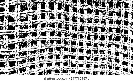 Textura de fondo de un bolso de hombro hecho de paja.
