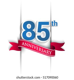 85th Anniversary celebration logo, Vector design template elements for your birthday party.