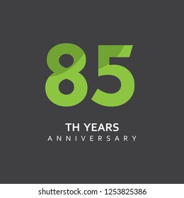 85th Year Anniversary Vector Template Design Illustration.