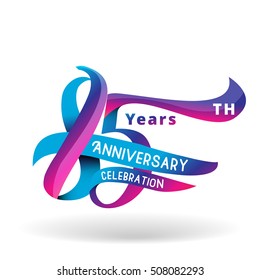 85th Years Anniversary Celebration Design.vector illustrator.
