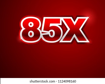 85x red logo