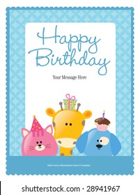 8.5x11 birthday flyer/poster template