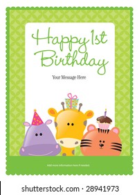 8.5x11 birthday flyer/poster template