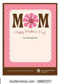 8.5x11 Happy Mother's Day Flyer/Poster Template