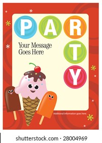 8.5x11 Party Flyer/Poster Template