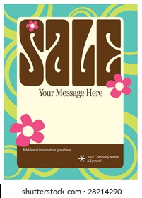 8.5x11 Seventies Style Flyer/Poster Template