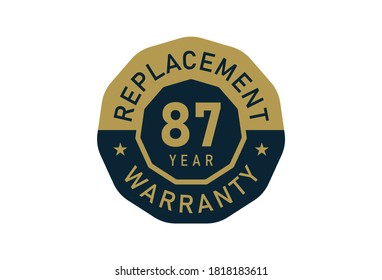87 year replacement warranty, Replacement warranty images
