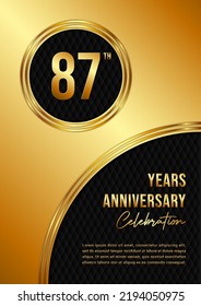 87Th Anniversary Celebration Template Design