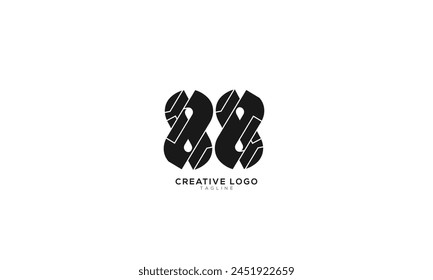 88 Abstract initial monogram letter alphabet logo design