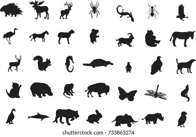 88  Animal Silhouettes