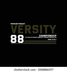 88 versity premium championship vintage style