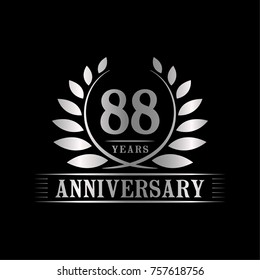 88 years anniversary logo template.