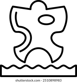 884 - Sand angels Vector Icon Design