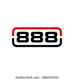 888 El logotipo puede utilizarse para iconos, logotipos, etc.