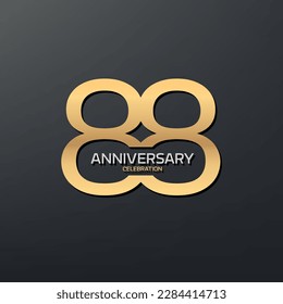 88th Anniversary logotype design. modern Celebrate Anniversary Logo