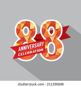88th Years Anniversary Celebration Design
