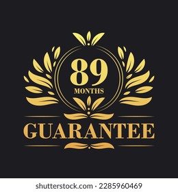 89 Months Guarantee Logo vector,  89 Months Guarantee sign symbol