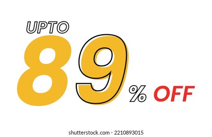 up to 89 percent Vector Template, upto 89 percent off offer template vector