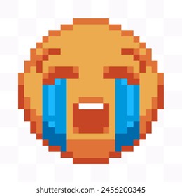 8-bit Emoji pixel art, Handcrafted and pixel-perfect for use in both digital and print